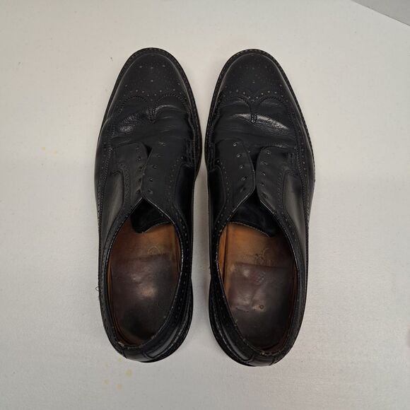 Vintage Florsheim Imperial Black Longwing EH Code V Cleat Men\'s 11D main image 4